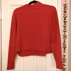 Ribbed mockneck crop top